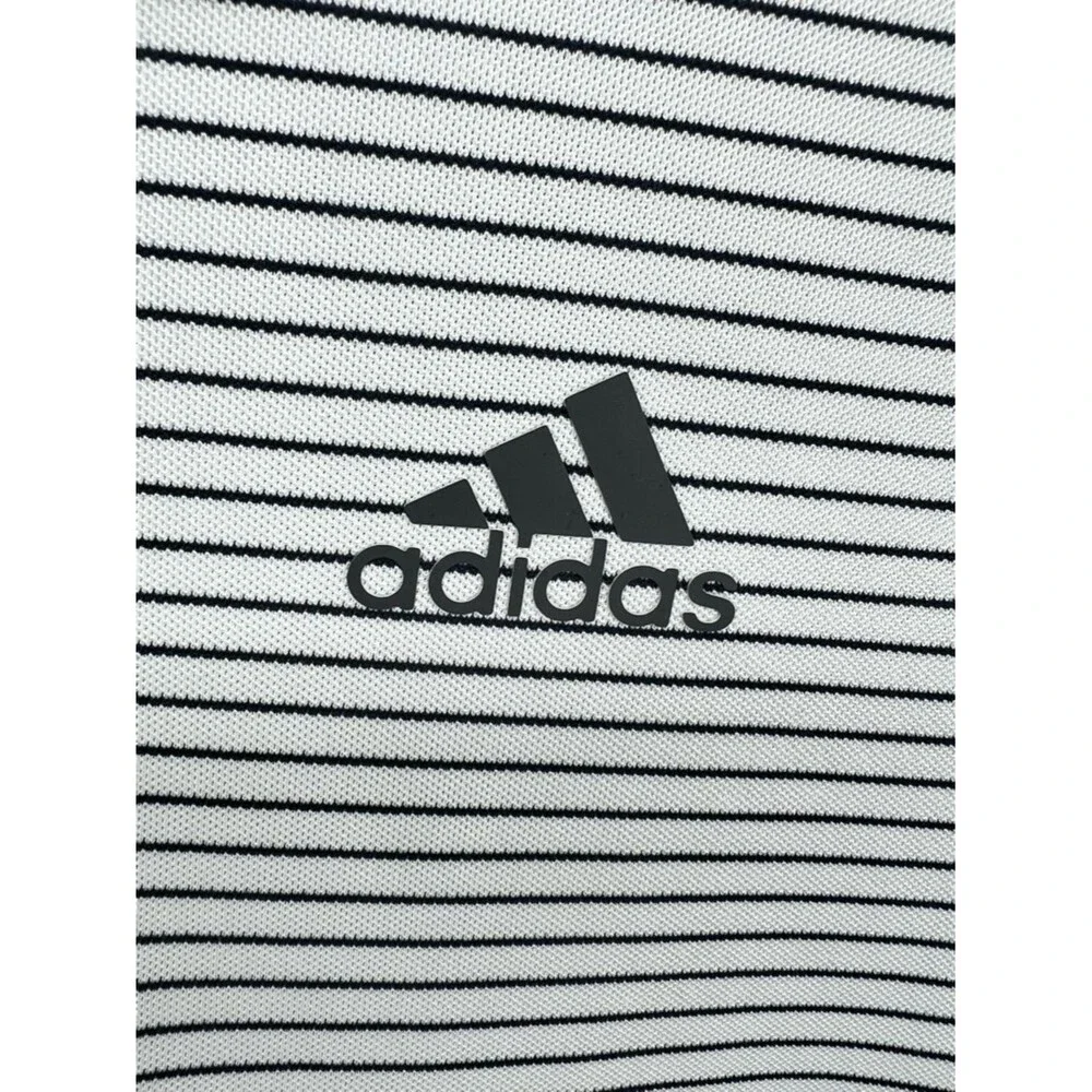 Adidas Golf Navy White Performance Polo Mens Medium